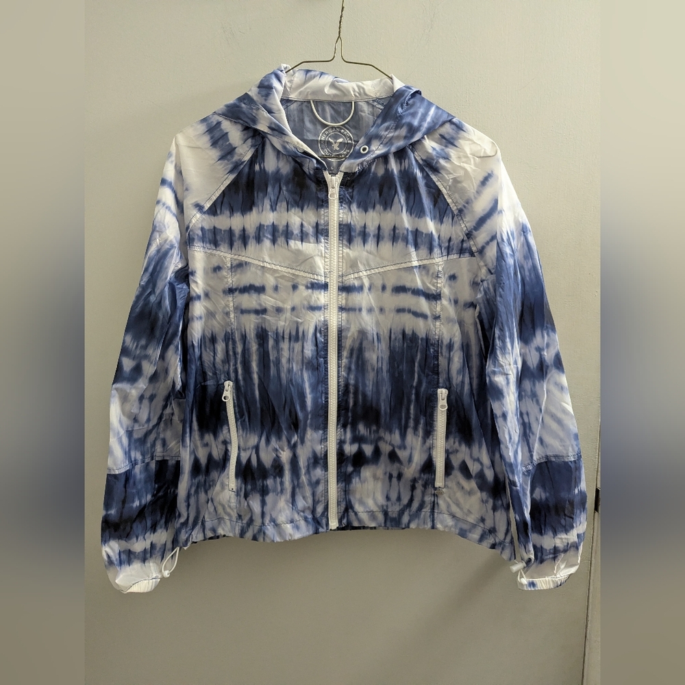American Eagle Outfitters Navy and White Jacket